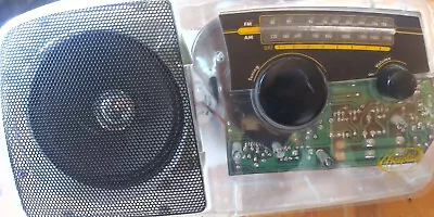 $50 • Buy Freeplay Self Powered AM/FM Radio Solar & Crank Clear See-Through Shell