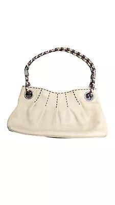 Brighton Baretta Woven Straps Pleated & Stitched Handbag Purse Shoulder Bag • $69.99