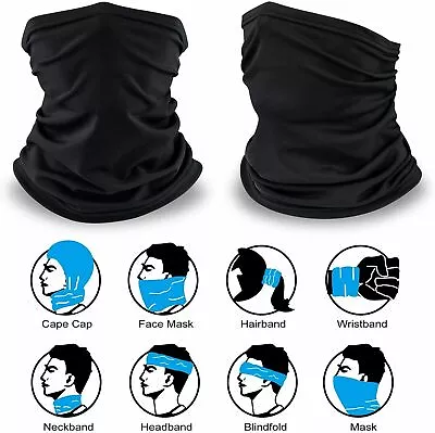 Neck Warmer Snood Scarf Ski Hat Cycling Winter Face Mask Tube Balaclava Unisex • £2.95