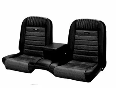 Deluxe PONY Bench Seat Upholstery  Ford Mustang Convertible Black • $1020.80