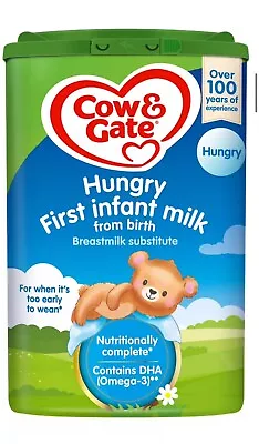 Cow And Gate First Infant Milk Extra Hungry • £15