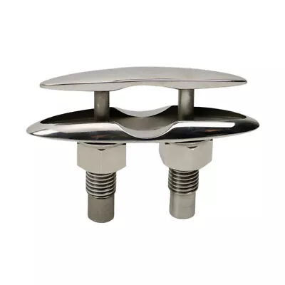 6  Pull Up Cleat Deck Hidden Flush Mount 316 Stainless Steel Boat Cleat Marine • $35.14