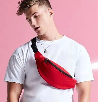 £5.95 • Buy Plain Bum Bag Festival Money Belt Fanny Pack Purse Hip Wallet Travel Holiday Bag