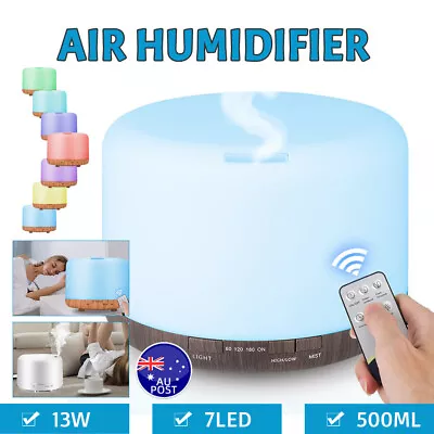 Electric Air Diffuser Humidifier Aroma Oil Led Night Light Up Home Relax Defuser • $16.09