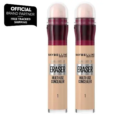 Maybelline Instant Age Rewind Anti Age Eraser Eye Concealer 01 Light 2 Pack • £18.99