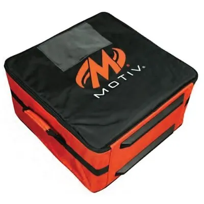 Motiv 4 Ball Box Tote Black Orange Bowling Bag • $44.95