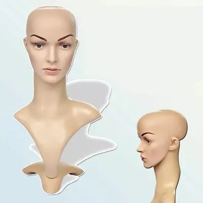 $31.18 • Buy Female Mannequin Head Realistic Hat Jewelry  Hair Wig Shop Window Display Form
