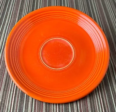 Vintage (1936-43) Fiestaware 6  Saucer Red/Orange Homer Laughlin USA • $13