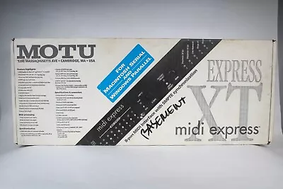 MOTU MIDI Express XT MIDI Interface 8X8 128 Channels 8-PORT W/BOX GREAT CONDITI • $199.99