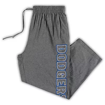 Men's Heathered Charcoal Los Angeles Dodgers Jersey Sleep Pants • $39.99