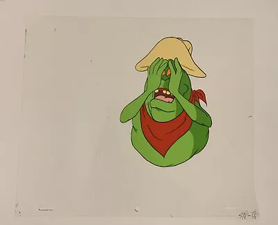 The Real Ghostbusters Slimer Cel And Drawing • $94.21