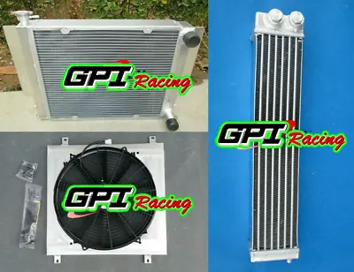 Radiator Shroud Fan&Oil Cooler For Mazda RX2 RX3 RX4 RX5 RX7 Without Heater Pipe • $265