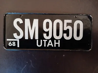 Wheaties  1968 Miniature License Plate  Utah ~  Sm 9050 • $5