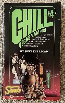 Chill #4 Vegas Vampire By Jory Sherman Dracula Horror  Paperback Book 1980 📚 • $9.85