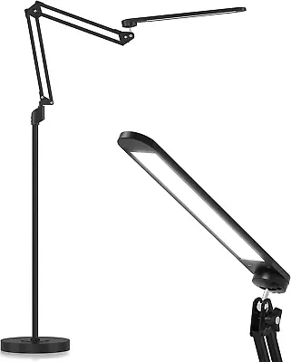 LED Floor Lamp 12W Swing Arm Lamp With 5 Color Temperaturesstepless Di... • $84.99