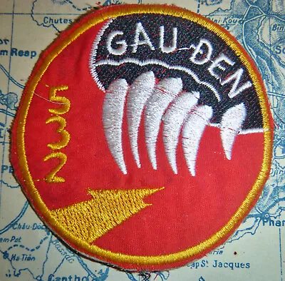 GAU DEN 532 - Patch - VNAF - Black Bears - A-37 82nd TAC - Vietnam War - M.482 • $24.44