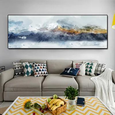 Mountain Canvas Painting Wall Picture Abstract Canvas Wall Art Home Decor Poster • $32.89