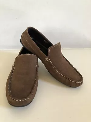 Lambretta Brown Suede 'Monaco' Moccasin Driving Shoes - UK 9 - EUR 43 - US 10 • £29.99