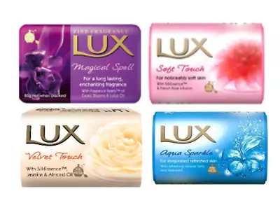 £4.99 • Buy 6  X LUX Moisturising Fragranced Soap Bar Soft Touch, Velvet Touch, Aqua Scent