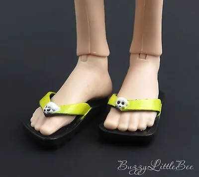 Monster High Doll Jackson Jekyll Gloom Beach Yellow Flip Flops Sandals Boy • $11.99