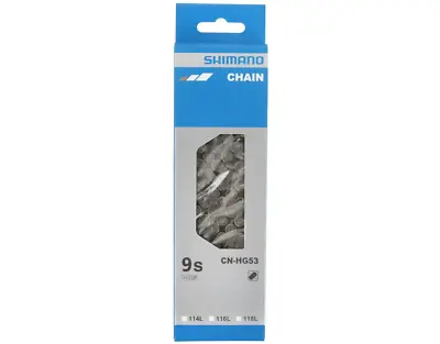 Shimano CN-HG53 9-Speed 116L Links Chain W/Joining Pin RETAIL PACKAGING • $29.95