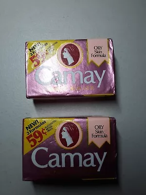 Vintage Camay Soap Lot Of 2 Bars Oily Skin Formula New Old Stock Free Shipping • £22.67