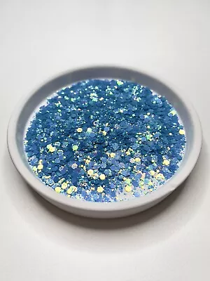 Chunky  Pacific  Glitter Mix Blue Opal Nails Resin Art Craft • $3.50