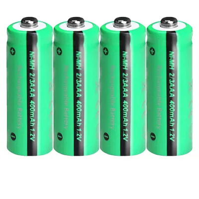 Pkcell 2/3AAA Solar Lights Batteries 1.2V Ni-MH Rechargeable Battery 4 Pcs US • $4.99