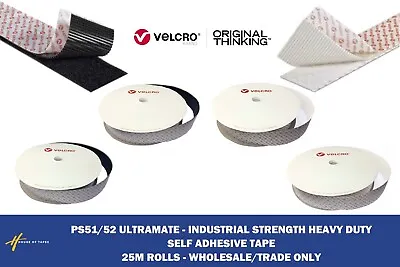 VELCRO® Brand Heavy Duty Stick On ULTRAMATE® Self Adhesive Tape 25M X 50mm Width • £48.99