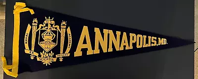 Vintage 1950's -- Annapolis Maryland  -- Felt -- Pennant • $18