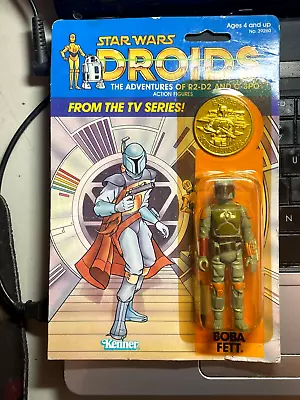 Vintage 1985 Kenner Star Wars Droids Cartoon Series / BOBA FETT / Figure MOC • $6999.95