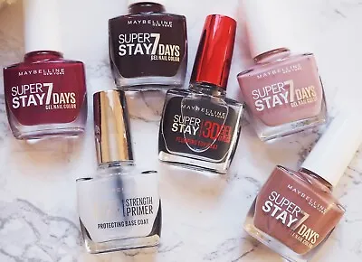 MAYBELLINE  SuperStay 7 DAY Nail Polish  OVER 50 Shade + Free Post • £3.99