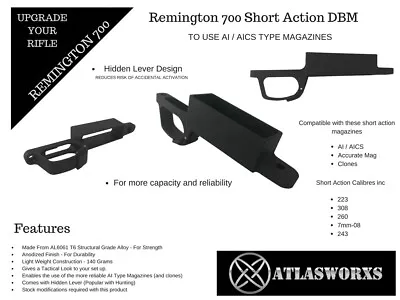  Bottom Metal / DBM AI Mag Compatible -  Remington 700 Aluminium SA • $195