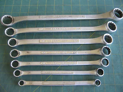Vintage Craftsman Double Box End Wrench Set =V= Series 1  Thru 1/2. Extra 7/16 • $56
