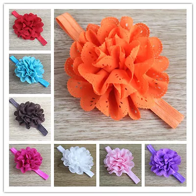 Kids Girls Toddler Baby Cute Flower Elastic Headband Hair Band Accessories • $0.99