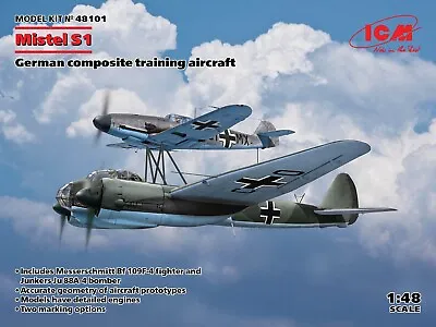 Mistel S1 German Composite Training Aircraft WWII Era  1/48 ICM 48101 • $59.99