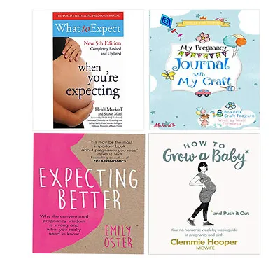 How To Grow A Baby My PregnancyYour Baby Week By Week Journal Set 4 Books NEW • £18.99