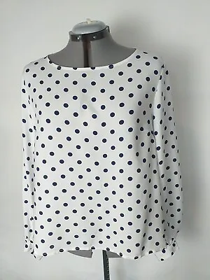 H&M LOGG Top Size UK 14 Designed Button Back Long Sleeves GOOD Condition  • £5.99