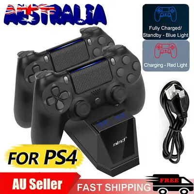 $19.99 • Buy Controller Charging Station For PlayStation 4 PS4 Controller Charger Dock Stand