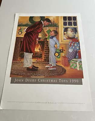 Vintage John Deere 1990 Christmas Toy Poster • $29.99