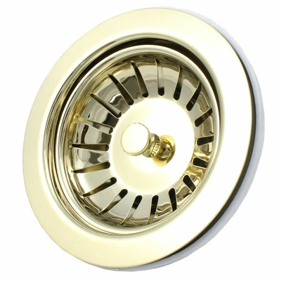 £22.84 • Buy Traditional Kitchen Sink Basket Strainer Waste Plug Gold 115mm 1/2  