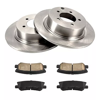 Rear Solid Brake Rotors W/ Ceramic Pads For Dodge Caliber Avenger Outlander • $81.36