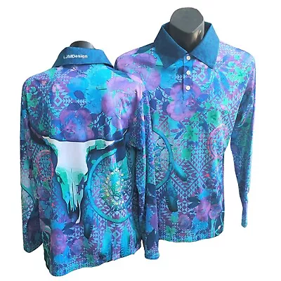 $69.95 • Buy Aztec Dreamcatcher Fishing Shirt By LJMDesign