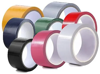 Duct Gaffer Tape Strong Heavy Duty Adhesive Waterproof Cloth Tape 48MM X 10M/25M • £5.99