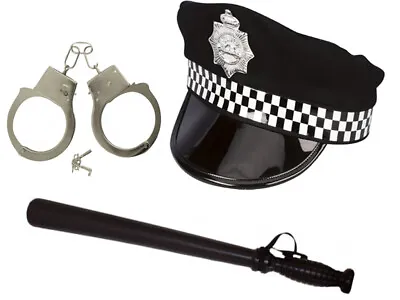 Policeman Costume Men Police Kit Instant Hen Night Stag Cosplay Cop Fancy Dress • £7.99