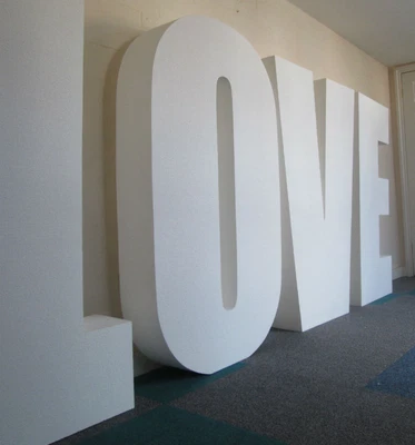 £300 • Buy Big Poly Letters For Events. 1000mm High. Standing 'LOVE' Text. Wedding Letters.