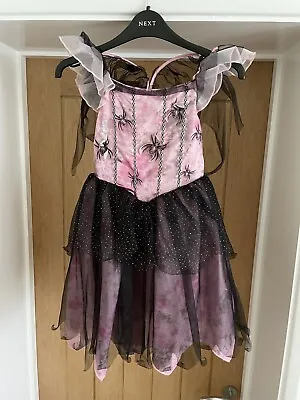 Girls Spider Costume Childs Halloween Fancy Dress Kids Bat Vampire Outfit • £4.50