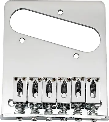 £13.51 • Buy Musiclily Guitar Telecaster Bridge Assembly With 6 Saddles For Tele Style,Chrome