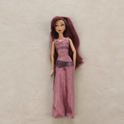 Disney Hercules Megara Doll Vintage 1990s Purple Long Dress Bendable Articulated • $18