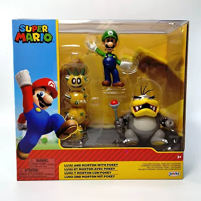 Jakks Morton Koopa Pokey & Luigi 2.5  Figure Multipack Nintendo Super Mario Bros • $139.99